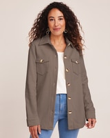 Better-Than-Basic Fleece Shirt Jacket thumbnail number 1