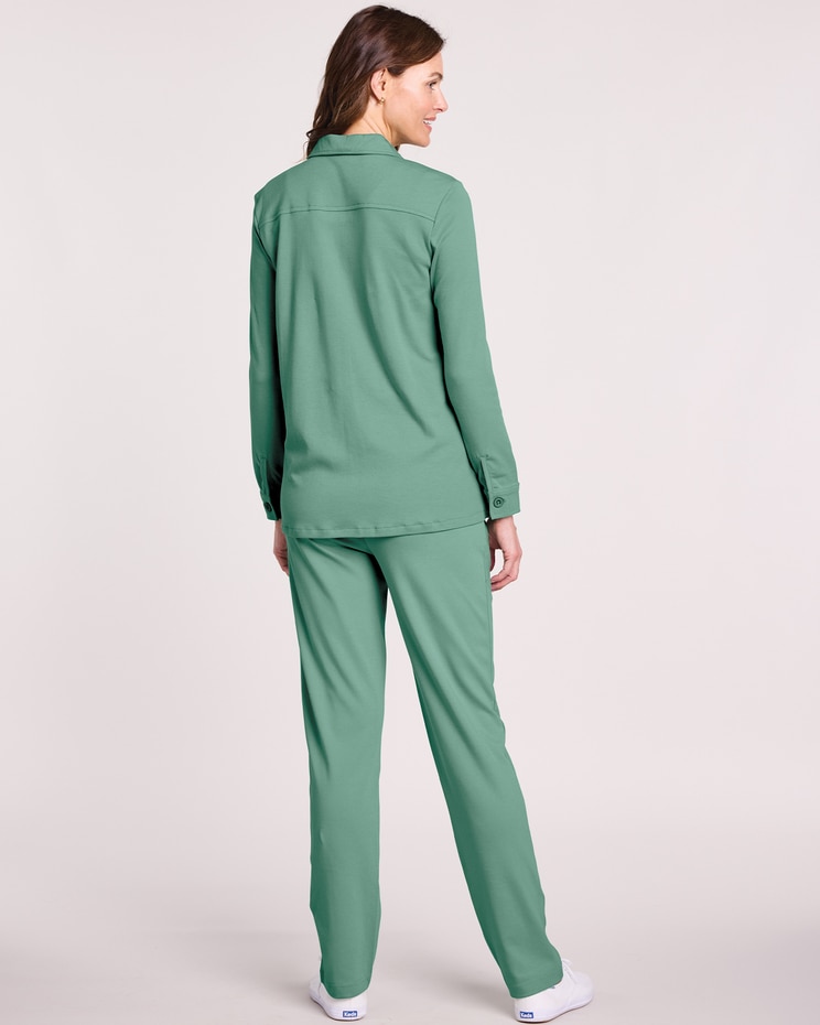 Essential Knit Jacket Pant Set image number 3