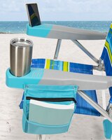 RIO Beach 4-Position 17 inch Tall Beach Chair - Stripe thumbnail number 5