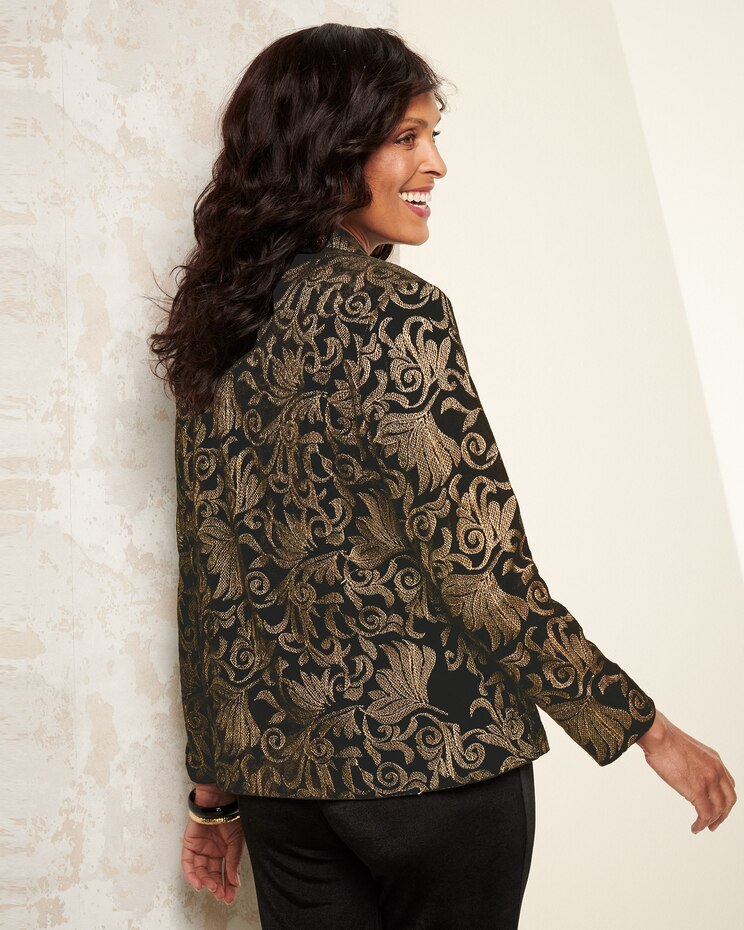 Velvet Scroll Blazer image number 2