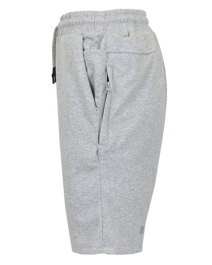 Men's Slim Fit Tech Fleece Jogger Sweat Lounge Shorts With Long Zipper Side Pocket image number 6