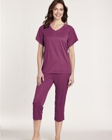 Silky Knit Capri Pajamas thumbnail number 1