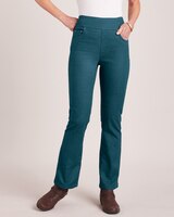 DenimEase™ Flat-Waist Bootcut Jeans thumbnail number 1