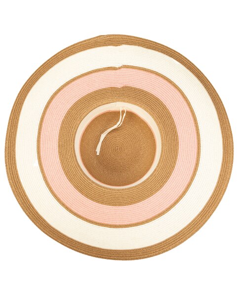 Las Palmas Floppy- Ultrabraid Striped Floppy Hat