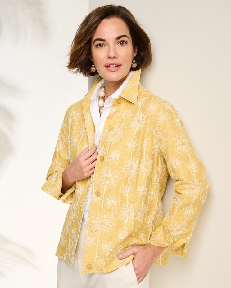 Embroidered Desert Daisy Jacket image number 1