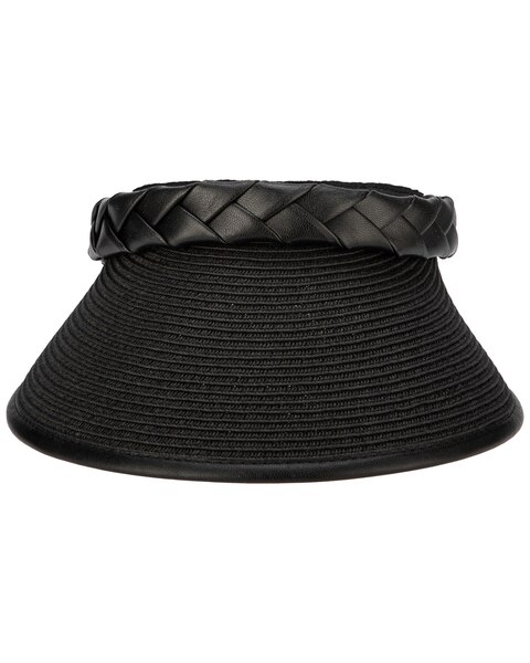Looker Visor- Ultrabraid Visor With Pu Braided Band Hat