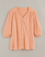 Easy Going Gauze Button Shirt thumbnail number 4