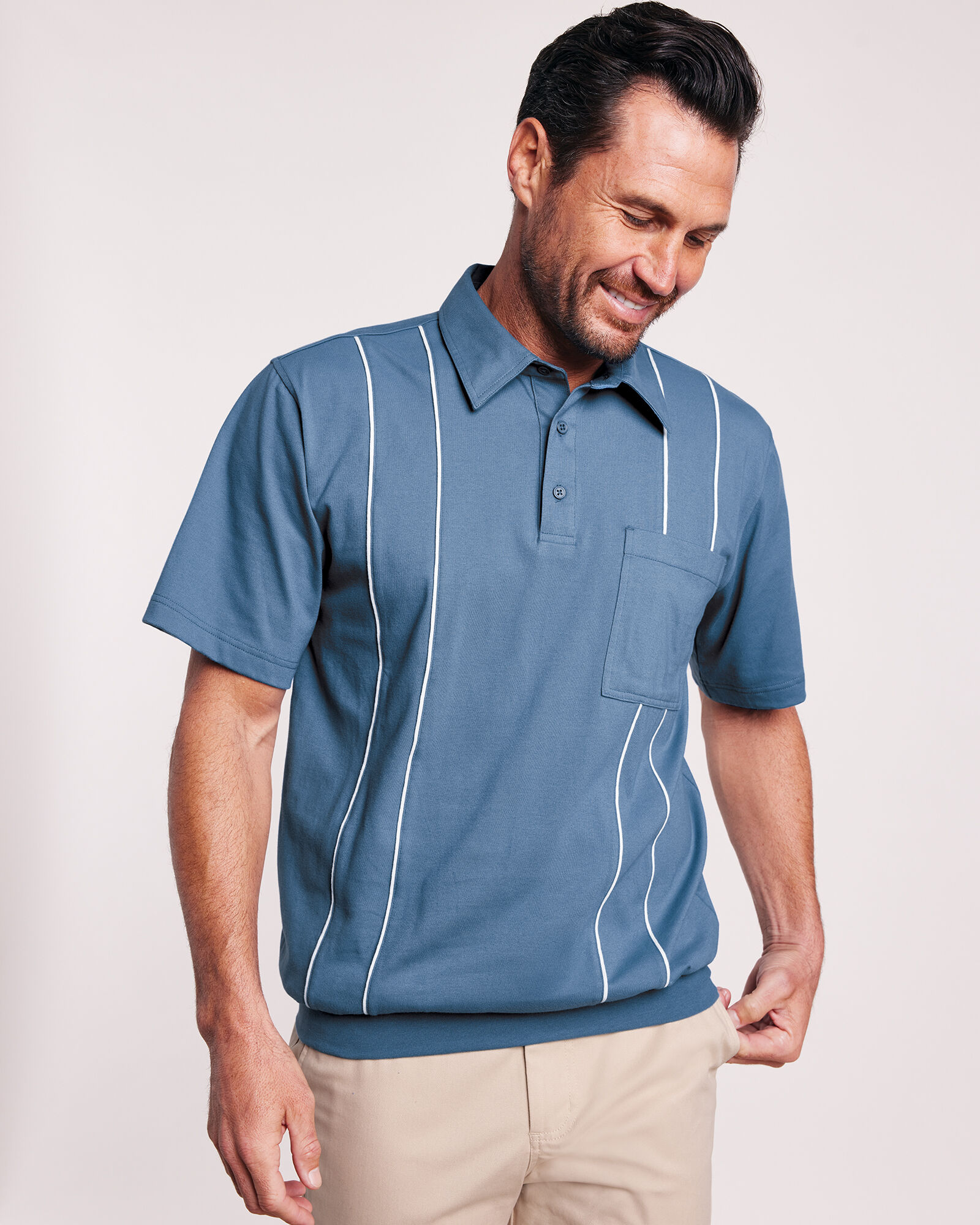 Banded polo shirts store