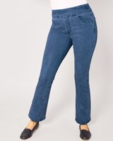 DenimEase™ Flat-Waist Bootcut Jeans thumbnail number 1