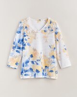 Alfred Dunner® Flower Power Floral Texture Knit Top thumbnail number 2
