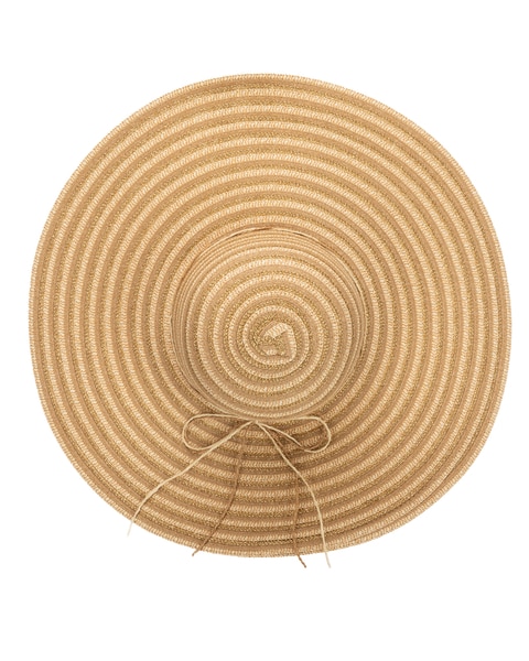 Mixed Paper And Gold Lurex Ultrabraid Floppy Hat
