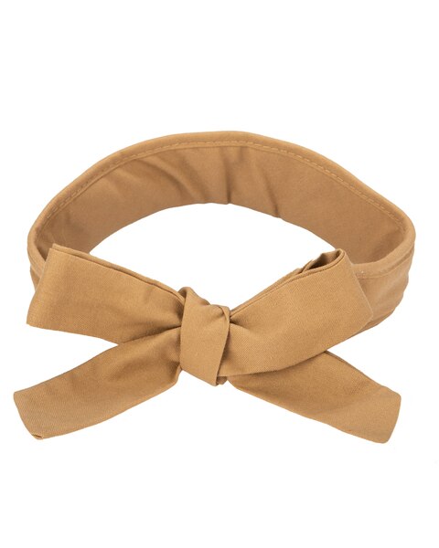 San Gorgonio - Cut And Sew Visor With Ribbon Tie Hat
