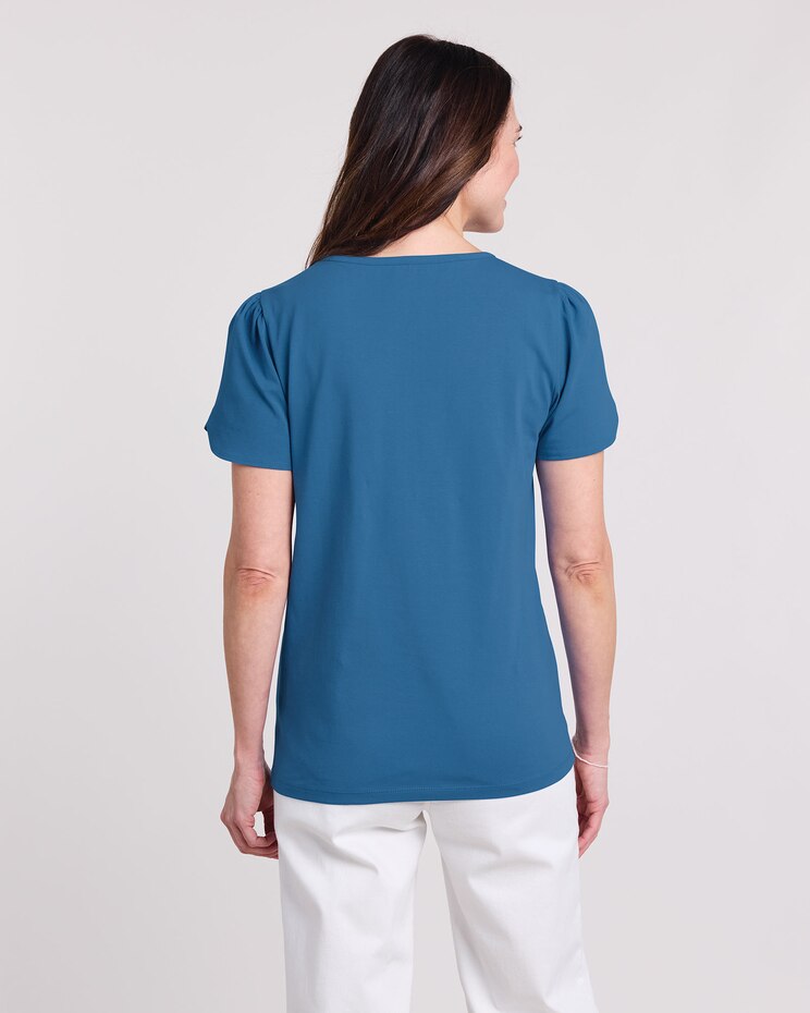 Tulip Sleeve Knit Top image number 3