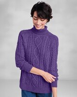 Bayside Cotton Cabled Turtleneck thumbnail number 1