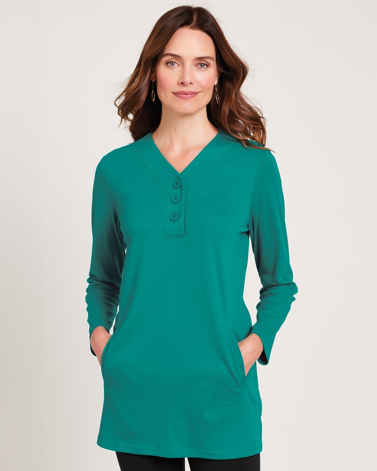 Essential Knit Pocket Tunic image number 1