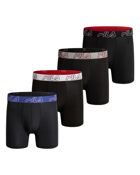 Fila Men's 4-Pack Performance Boxer Briefs