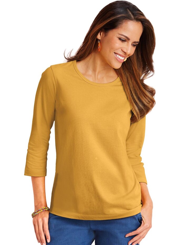 Haband Women’s Essential 3/4 Sleeve Tee image number 1