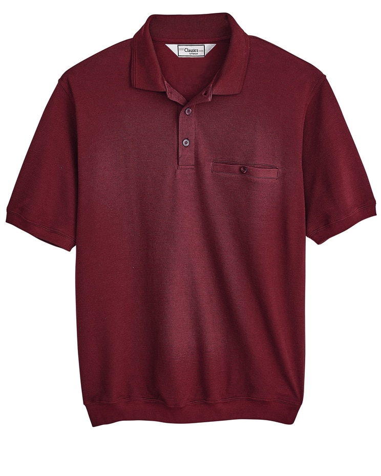 Palmland® Short-Sleeve Banded-Bottom Polo image number 1
