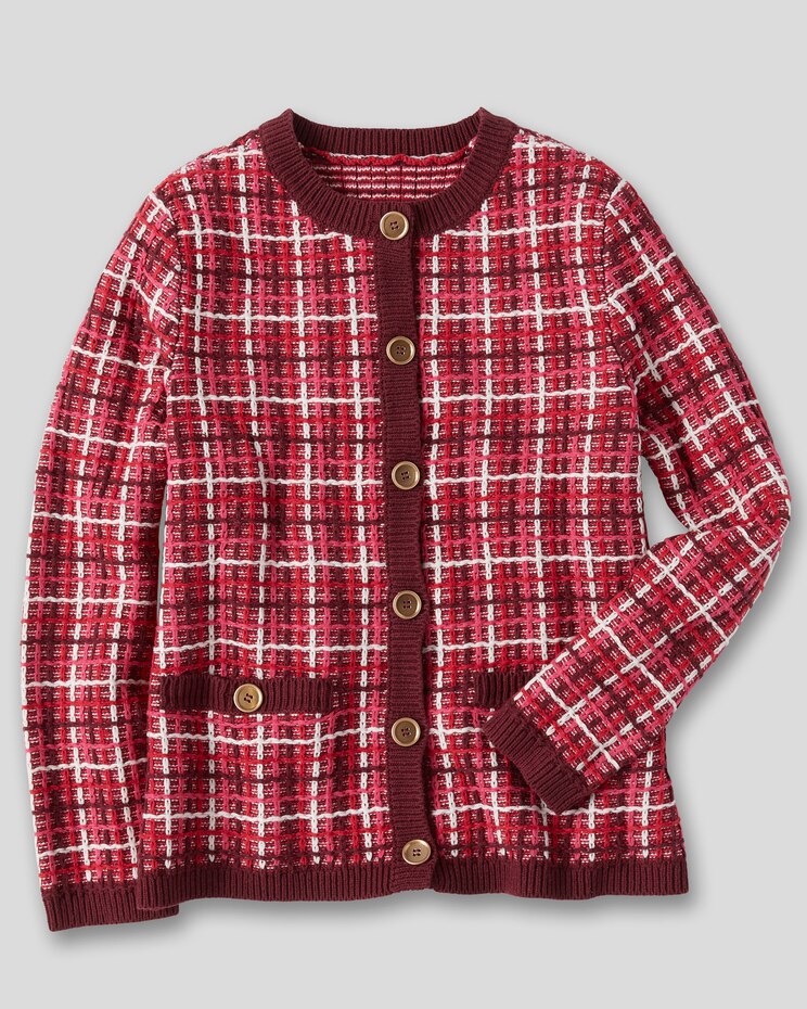 Tweed Cardigan Sweater image number 2