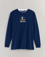 Better-Than-Basic Embroidered Tunic Sweatshirt thumbnail number 6