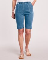 DenimEase™ Classic Pull-On Bermuda Shorts thumbnail number 1