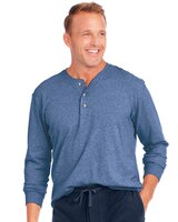 John Blair Everyday Jersey Knit Long-Sleeve Henley thumbnail number 1