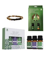Pursonic Aromatherapy Bliss Set: Lava Stone Bracelet with 100% Pure Essential Oils thumbnail number 1