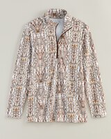 Quarter-Zip Print Top thumbnail number 1