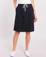 Knit Drawstring Skort thumbnail number 1