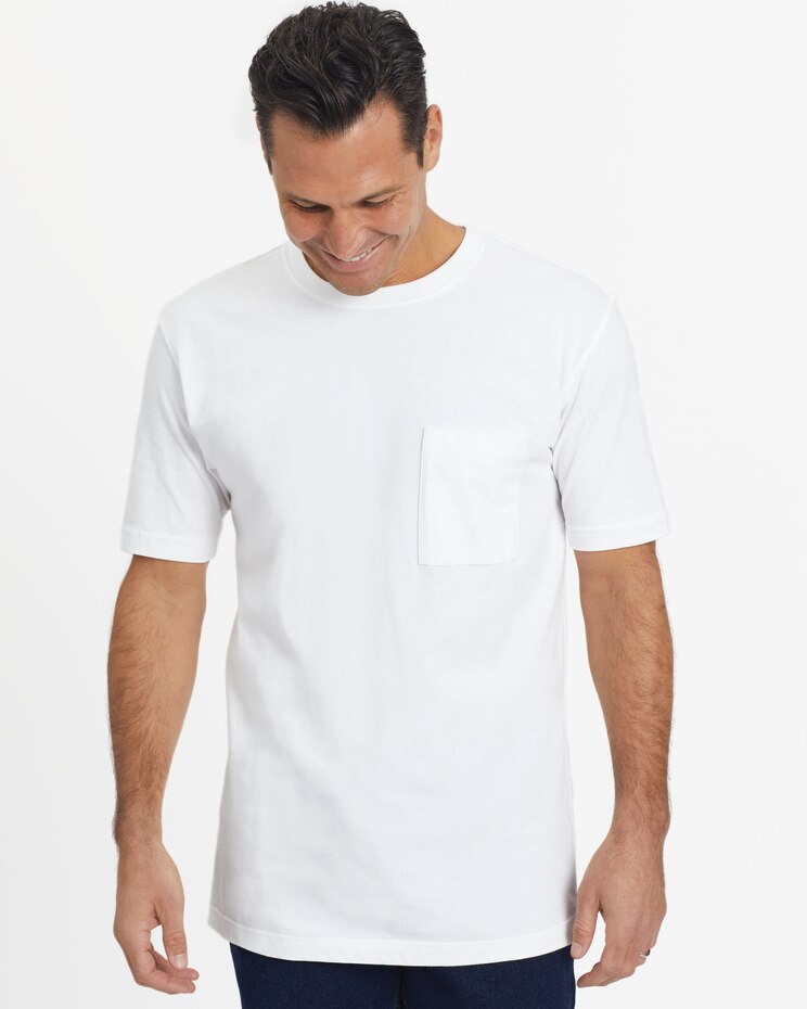 John Blair Everyday Jersey Knit Short-Sleeve Pocket Tee image number 1