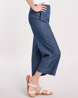 DenimLite Cropped Mid-Rise Flare Pants thumbnail number 2