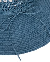 Paperbraid And Crochet Wide Brim Floppy Hat thumbnail number 6