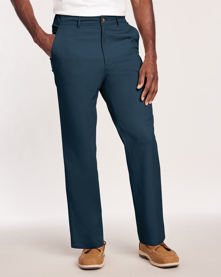 JohnBlairFlex Relaxed-Fit Back-Elastic Casual Chinos image number 1