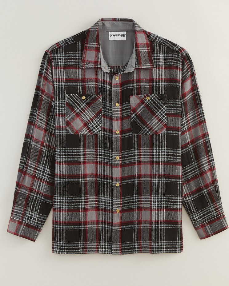 John Blair Classic Flannel Shirt image number 1