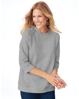 Better-Than-Basic Heathered Sweatshirt thumbnail number 1