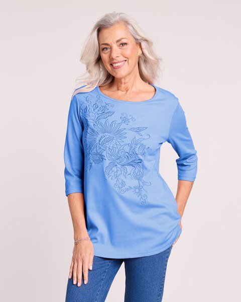 Essential Knit Embroidered Tunic