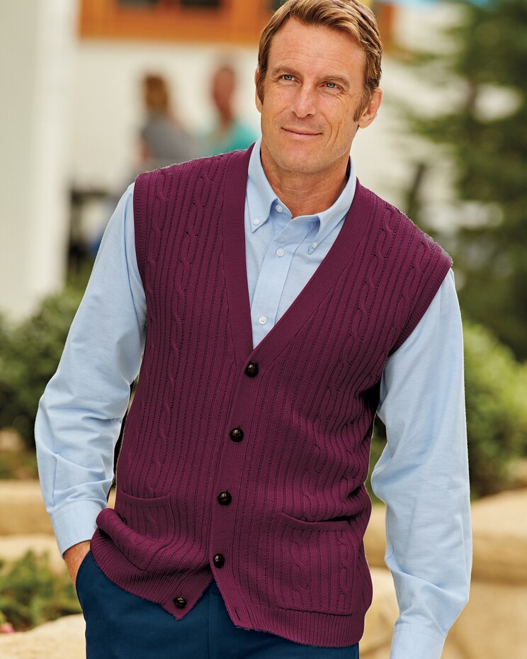 John Blair Cable-Front Vest image number 1