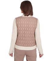 Alfred Dunner® Telluride Sweater Trim Quilted Jacket thumbnail number 2