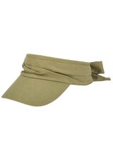 San Gorgonio - Cut And Sew Visor With Ribbon Tie Hat thumbnail number 1