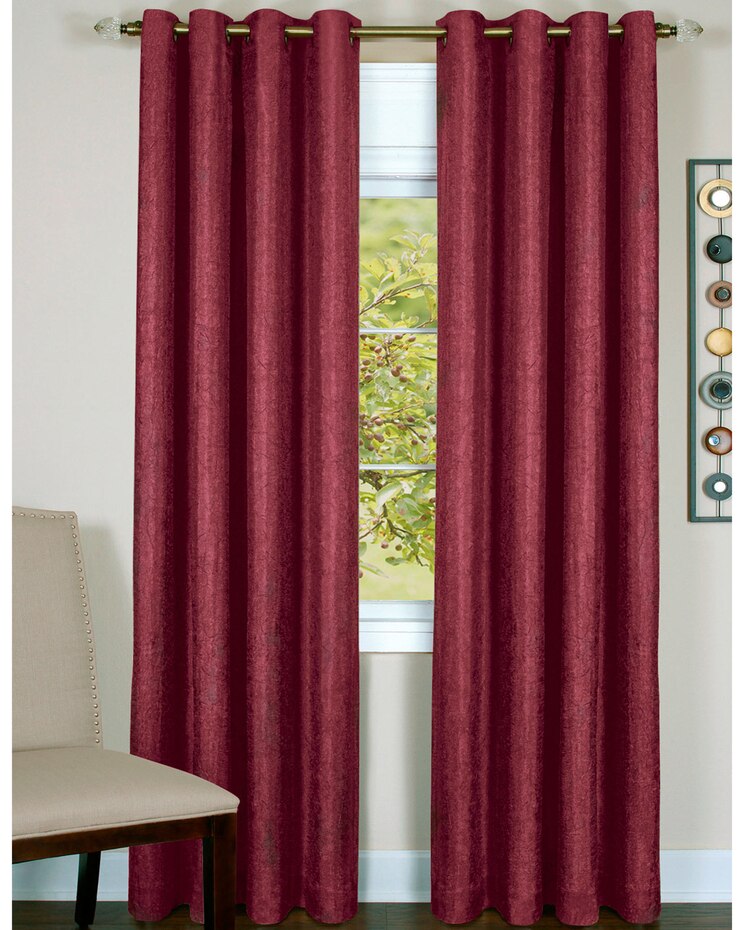Taylor Lined Grommet Window Curtain Panel image number 1
