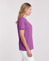 Essential Knit Scalloped Top thumbnail number 2