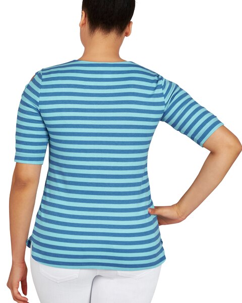 Ruby Rd® Striped Print Top