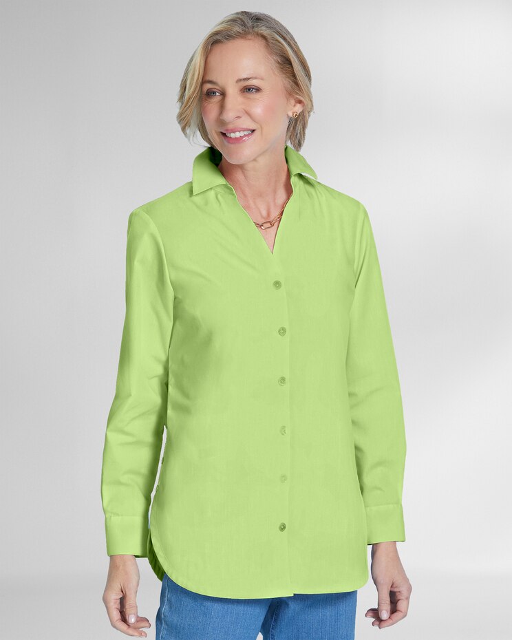 Foxcroft® Non-Iron Side-Button Tunic image number 1