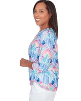 Alfred Dunner® Stained Glass Grommet Hem Top thumbnail number 4
