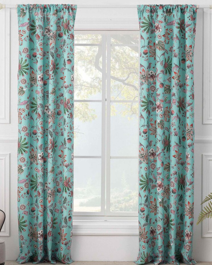 Audrey Panel Pair with Tie Backs image number 1