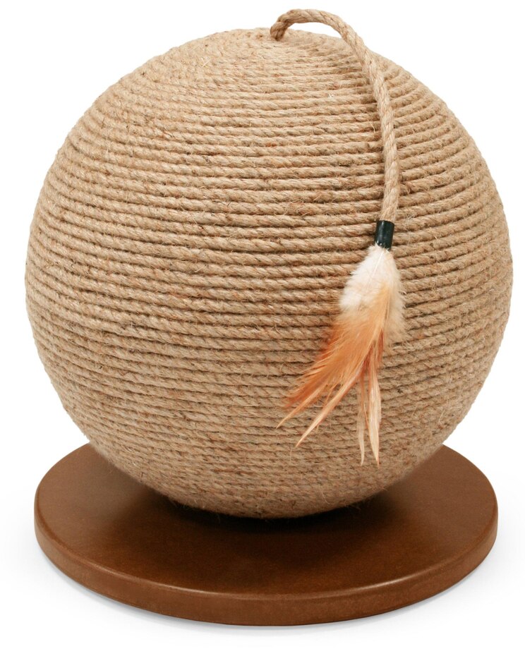 Kitty Power Paws 13" Sphere Scratching Post image number 1