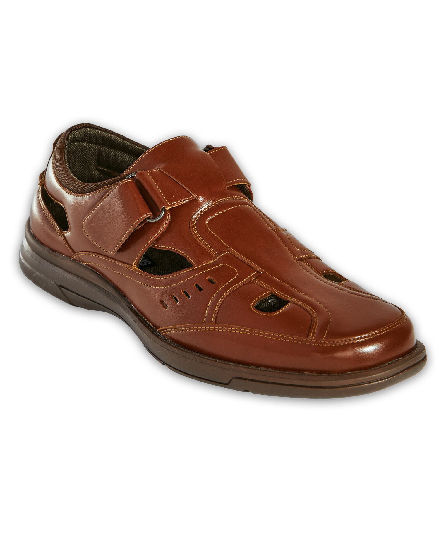 Stacy adams leather fisherman sandals discount