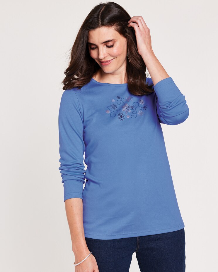 Holiday Embellished Tee image number 1