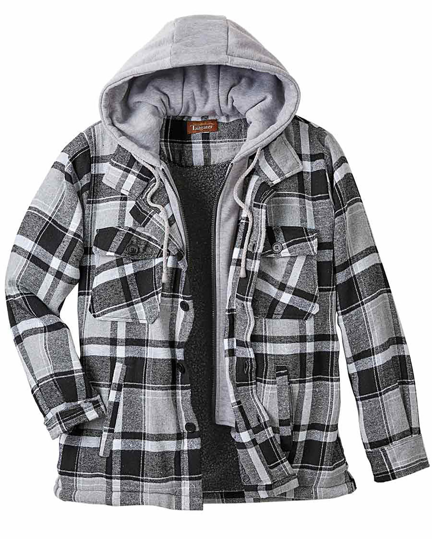 Haband Tailgater Sherpa Lined Men s Flannel Jacket Blair