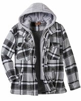 Haband Tailgater™ Sherpa Lined Men's Flannel Jacket thumbnail number 1